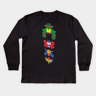 Galaga Aliens Kids Long Sleeve T-Shirt